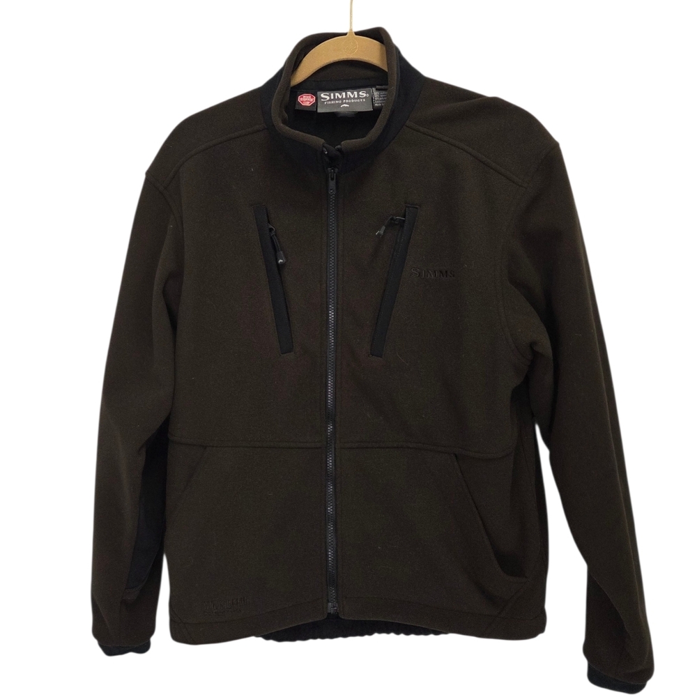 Simms Windstopper Mens Brown Fleece Jacket Size Small
